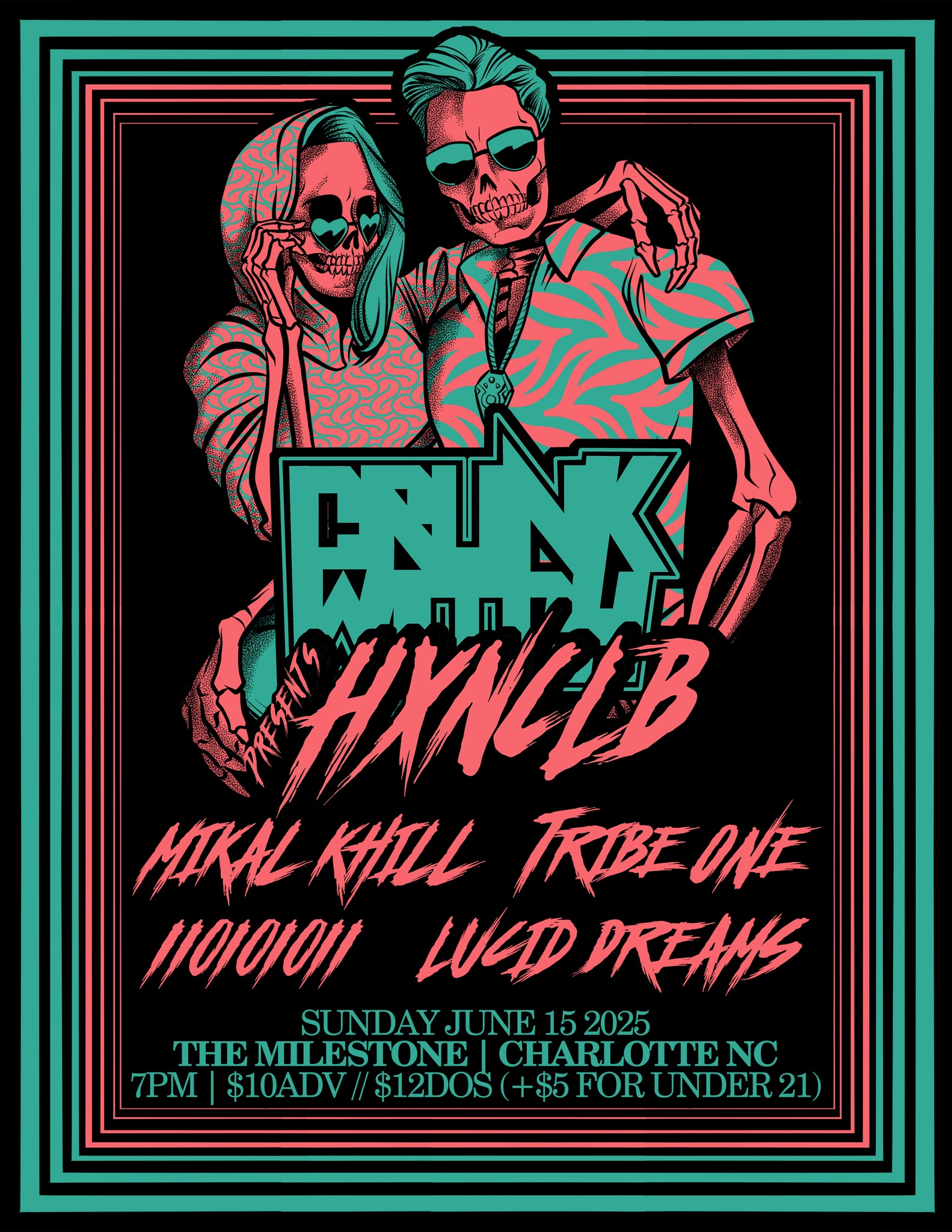 Crunk Witch presents: HXNCLB w/ Mikal kHill & Tribe One, IIOIOIOII, and Lucid Dreams