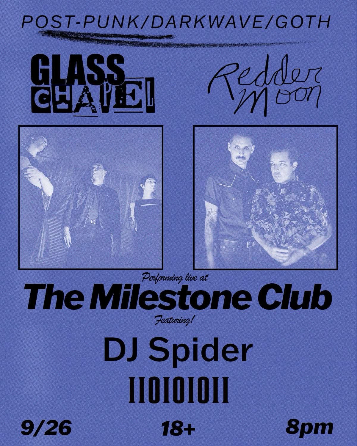 Glass Chapel & Redder Moon w/DJ Spider and IIOIOIOII