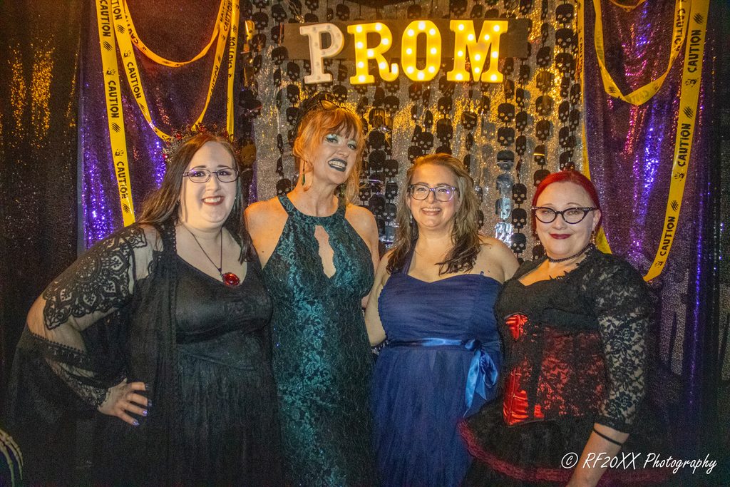Crowd of people at Digital Noir Goth Prom at the Milestone in Charlotte