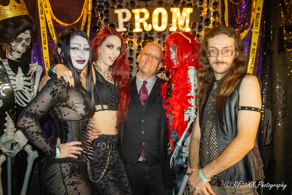 Crowd of people at Digital Noir Goth Prom at the Milestone in Charlotte