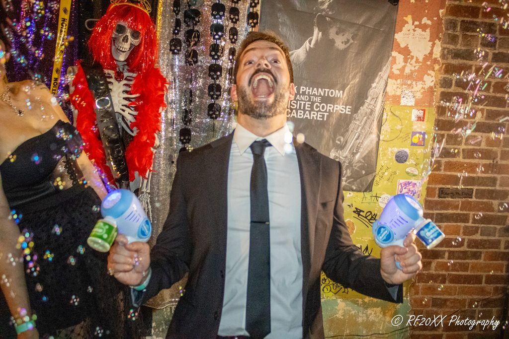 Man at Digital Noir Goth Prom at the Milestone in Charlotte