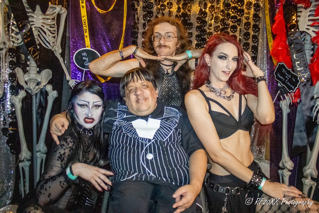Crowd of people at Digital Noir Goth Prom at the Milestone in Charlotte