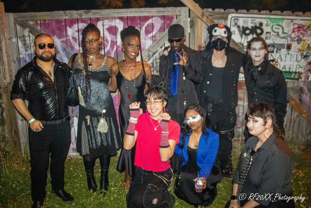 Crowd of people at Digital Noir Goth Prom at the Milestone in Charlotte